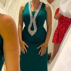 Green Formal Evening Gown